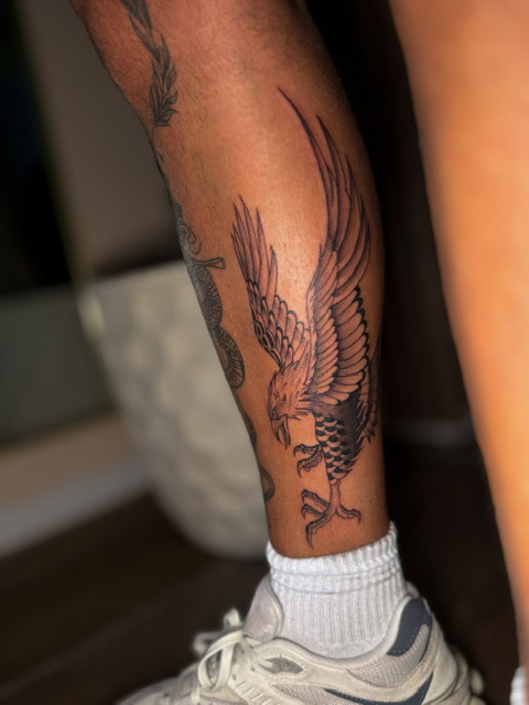 Black and Grey voorbeeld 1 tattoo