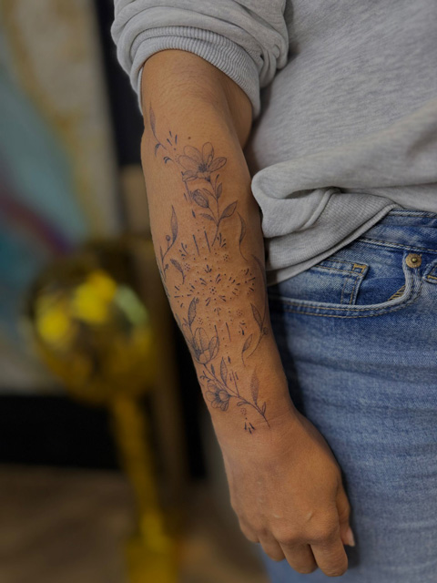 FineLine voorbeeld 1 tattoo