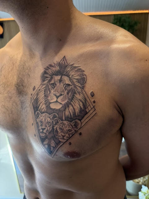 Black and Grey voorbeeld 8 tattoo